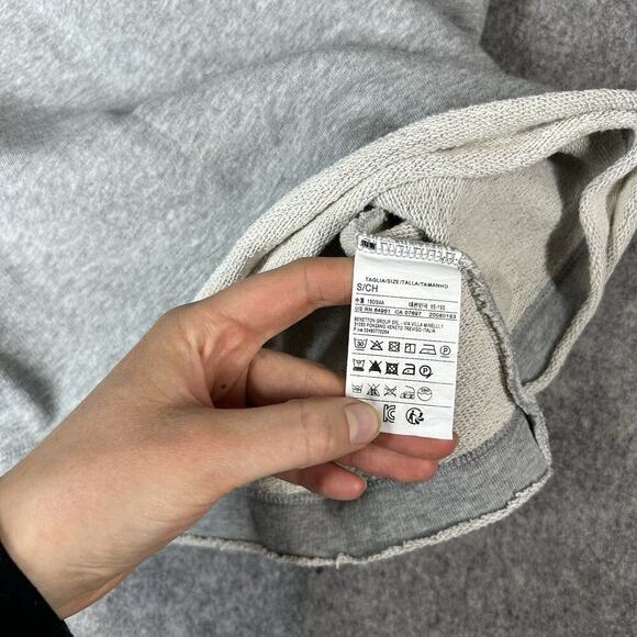 Sisley Sweater Womens Small Gray Bow Bell Sleeve Heather Gray Sweatshirt - Picture 9 of 9